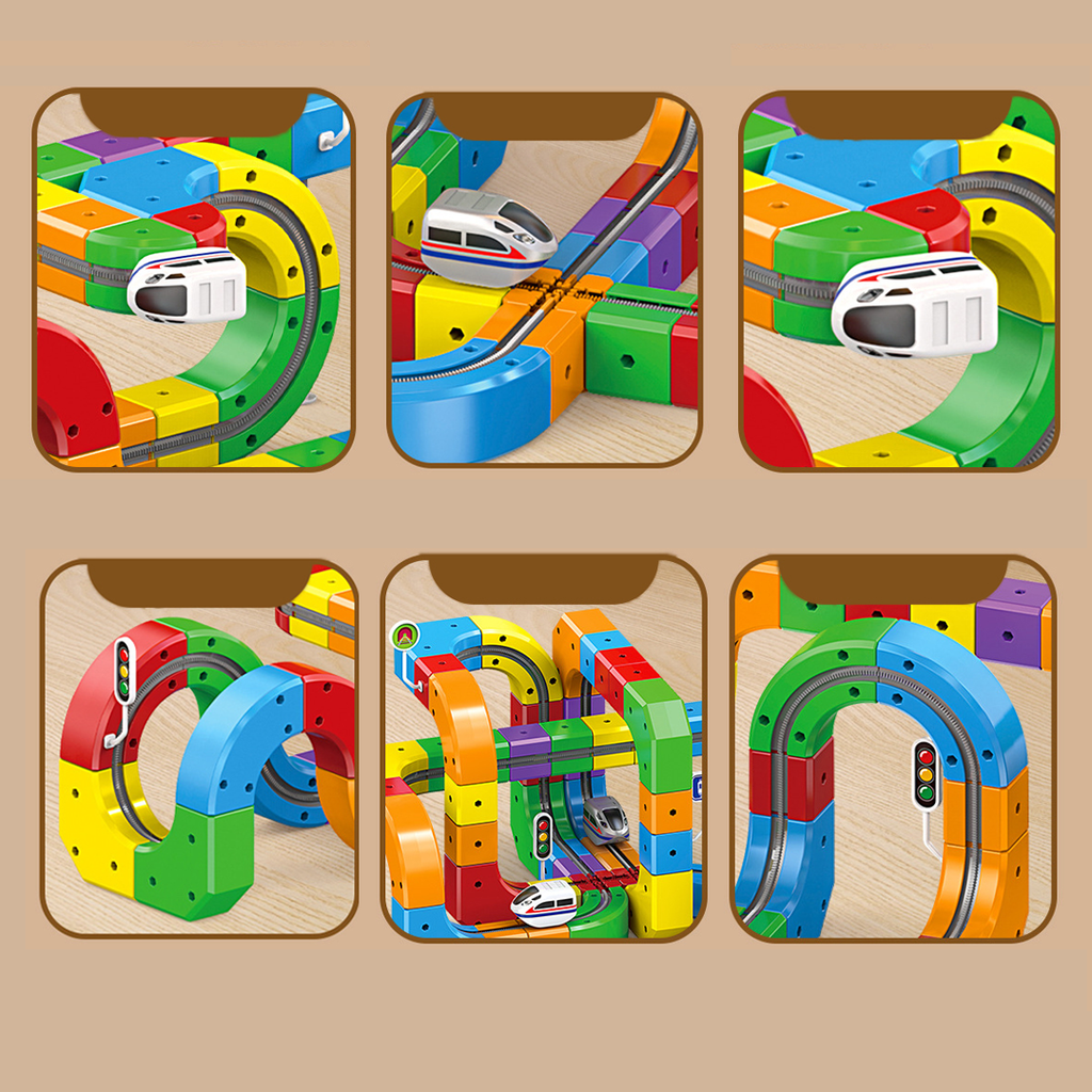 DIY Puzzle, Spatial Perception Creative & Active  - Cube Track Toys