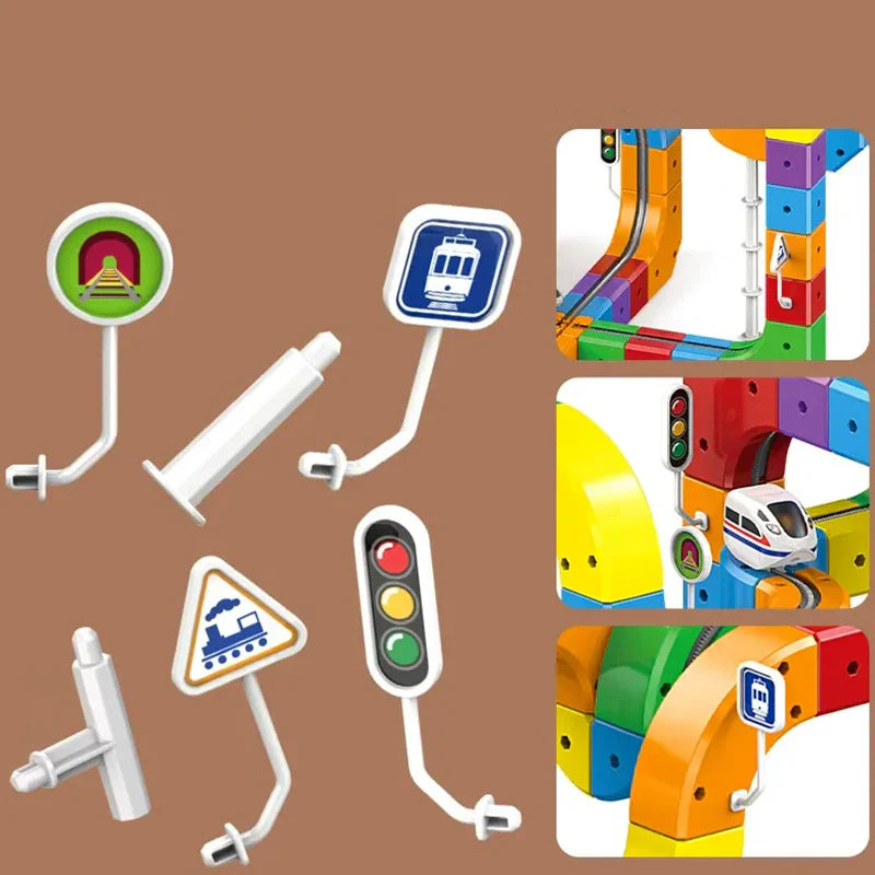 DIY Puzzle, Spatial Perception Creative & Active  - Cube Track Toys