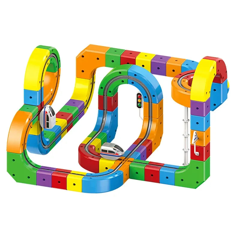 DIY Puzzle, Spatial Perception Creative & Active  - Cube Track Toys
